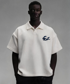 Navy Atlantic Knit Polo