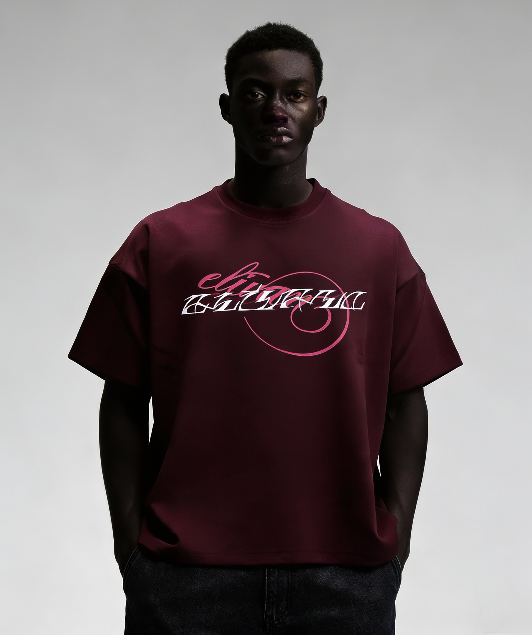 OBSIDIAN TEE - Crimson