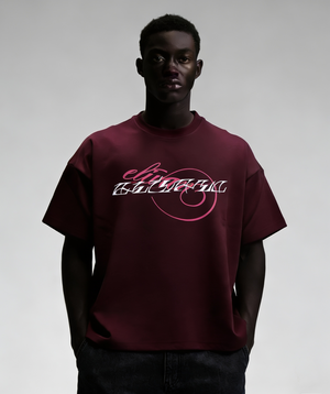 OBSIDIAN TEE - Crimson