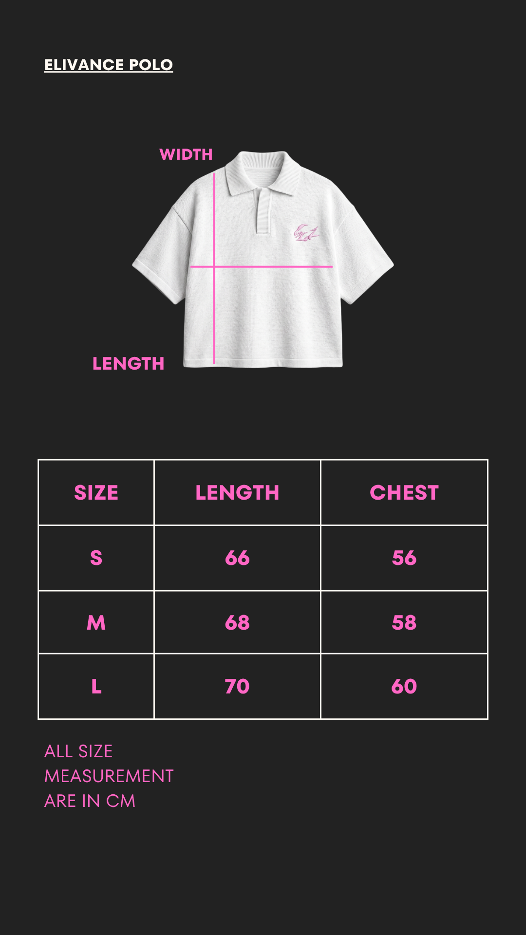 Rose Archive Polo Size Guide
